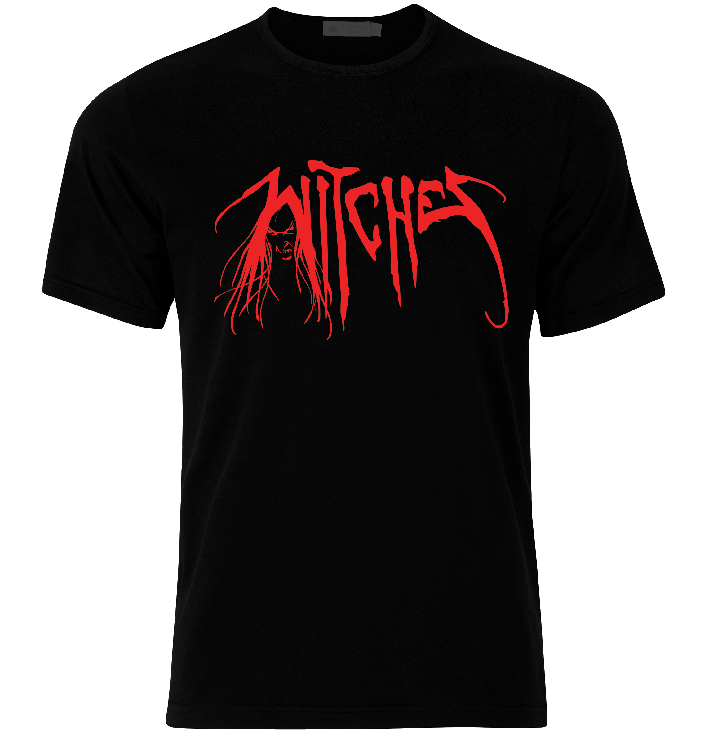 Witches T.Shirt Black Logo Red