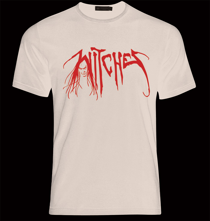 Witches T.Shirt White Logo Red